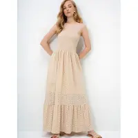 Trend Alaçatı Stili Robe beige
