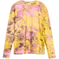 Desigual T-Shirt jaune / rose / noir