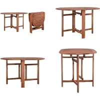 vidaXL Table de jardin pliante 120 x 70 x 74 cm Bois d'acacia massif - Table de salle à manger - Tables de jardin - Outdoor Garden Tables