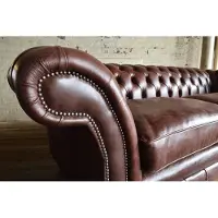 AEA Chesterfield Design Luxus Polster Sofa Couch Sitz Garnitur Leder #171