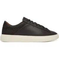 BOSS pour homme. 50563591 Baskets en cuir Kieran Tenn marron foncé (44), Plat, Lacets, Casuel