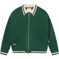 BLKVIS Vestes en maille émeraude / blanc naturel