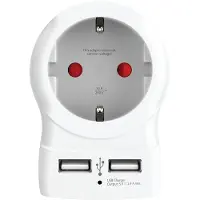 Skross 1500282 Universal Adapter Plug Blanc One Size / EU Plug 220V