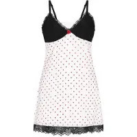 Mymo Robe rouge / noir / blanc cassé