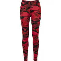 Urban Classics Leggings rouge / rouge carmin / melon / noir