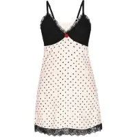 Mymo Robe rouge / noir / blanc cassé