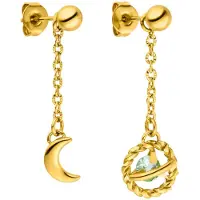 Purelei Boucles d'oreilles 'Universe' or / menthe