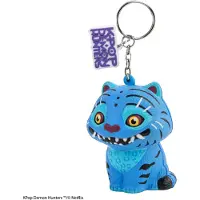 Cinereplicas Filles, Porte-clés, Kpop Demon Hunters Derpy Tiger Squishy Keychain, Jaune, Bleu