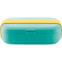 Lékué Boîte à lunch To Go 0.5 l 19.3x10.3x6.2 cm, Lunch box, Turquoise