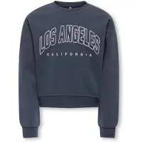ONLY GIRLS Sweat-shirt 'KOGSweat' bleu nuit / blanc