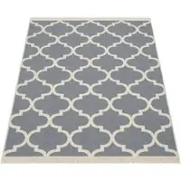 Tapis.fr Tapis réversible Skyla gris 140x200 cm