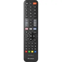 Meliconi 808042, TV, télécommande infrarouge sans fil, boutons, noir