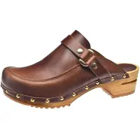 Sanita Wood-Lillen Open Clog Brown Gr.36