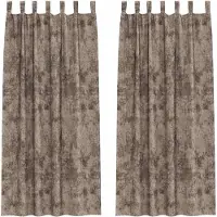 vidaXL Rideaux en velours avec tringles 2 pièces Cappuccino 260 x 140 cm Velours