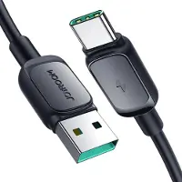 JOYROOM 1.câble de charge USB-C 2m PVC 3A USB Type C Câble de charge rapide Type-C Câble de données Téléphone portable pour Samsung Xiaomi Huawei Universal en noir