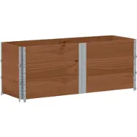 Syfax Colliers de palette 3 pcs marron 150x50 cm bois de pin solide