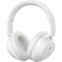 Baseus Ecouteurs pliables Bluetooth 5.3 sans fil Bass Headhorer 3,5 mm jack en blanc