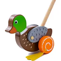 Bigjigs Toys Bigjigs Baby Wooden Rider Duck (Cavalier en bois)