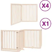 vidaXL Porte pour chien 12 pièces avec porte Pliable 960 cm Bois de peuplier