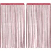 vidaXL Rideaux à fils 2 pcs. rose 140x250 cm
