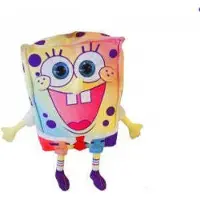 Tinisu Peluche Bob l'éponge - Peluche de 30 cm, Bob l'éponge Rainbow