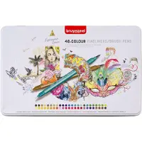 Bruynzeel Creatives Fineliner Brushpen Set 48 Colours