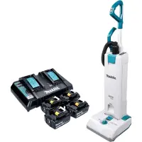 Makita Aspirateur sans fil DVC 560 PT4 36 V (2x 18 V) 5 l Brushless + 4 batteries 5,0 Ah + chargeur