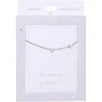 Depesche Collier en argent « Heart of Gold » avec lettre V - Bijoux pour femmes