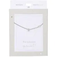 Depesche Collier à maillons « Heart of Gold » couleur argent avec la lettre B pour femme