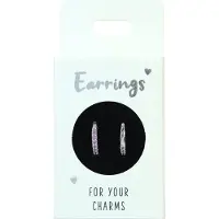 Depesche Boucles d'oreilles argentées ou dorées - Créoles- Nr.16 argent pierres r