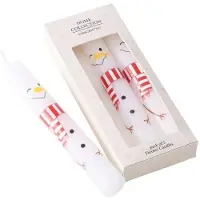 Boltze 2053021 bougie en cire Cylindre Rouge, Blanc 3 pièces