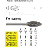 Beta FRESE LIMARE MD ø6 OGIVA 8 : 004260517 (50 mm)