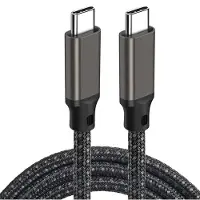 INF Câble de charge rapide USB-C vers USB-C de 2 m - Noir Titane 2 m