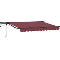 Syfax Cadre de store manuel avec LEDs 3,5 x 2 m