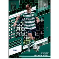 Panini Carte n° 189 Hidemasa Morita (Sporting CP) - Donruss Elite FIFA 2022-23 - Édition parallèle verte Disco /5