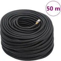 Syfax Tuyau d'air hybride noir 0,6" 50 m caoutchouc et PVC