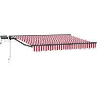 Syfax Cadre de store manuel avec LEDs 3 x 2,5 m