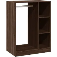 Syfax Garde-robe sonoma gris 77x48x102 cm bois d'ingénierie