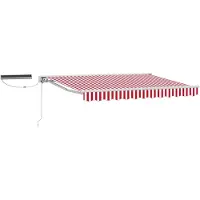 Syfax Auvent rétractable électrique Rouge et Blanc 3 x 2,5 m