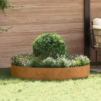 Prolenta Maison Exclusive - Anneau de plantes en acier rouillé, 120 x 120 x 20 cm, résistant aux intempéries