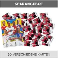 Topps Match Attax Ligue des champions 2023/24 EXTRA - Cartes à collectionner - 1 album vierge + 50 cartes différentes, distribuées au hasard