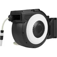 Northix Retractable Garden Hose Reel, 30m Hose, Wall Mount Set