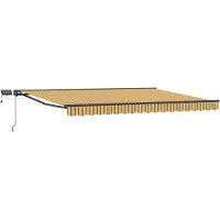 Syfax Cadre de store manuel avec LEDs 4,5 × 3 m