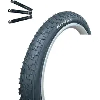 Bike-parts Pneu vélo Maxxi4you 1 x HY-A170 en noir 54-406 (20 x 2.125) y compris démonte-pneu maxxi4you