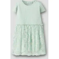 Name it Robe 'NMFFloral' or / menthe / blanc