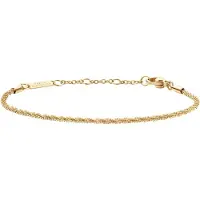 Daniel Wellington - Elan DW00400560 Twisted Gold Plated Bracelet, (Acier inoxydable)