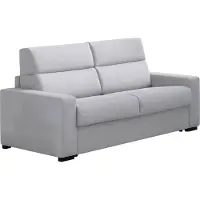 Dmora Marcon - Canapé-Lit 3 Places, 220x95 cm Gris, Déhoussable Italy