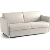 Dmora Trissino - Canapé-lit 2 Places, 180x95 cm Beige, Déhoussable Italy