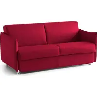 Dmora Trovo - Canapé-lit 2 places, 180x95 cm rouge, déhoussable Italy