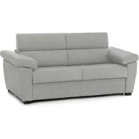 Dmora Contrada - Canapé-Lit 2 Places, 205x95 cm Gris Clair, Déhoussable Italy